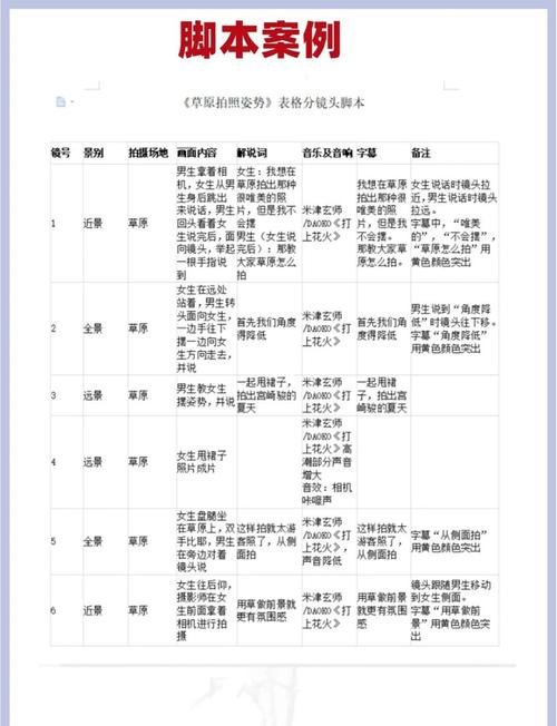 真人秀脚本模板