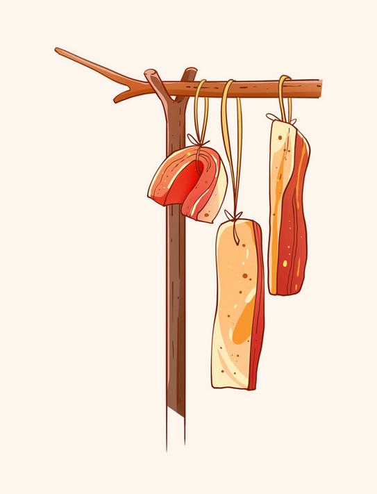 腊肉卡通图片