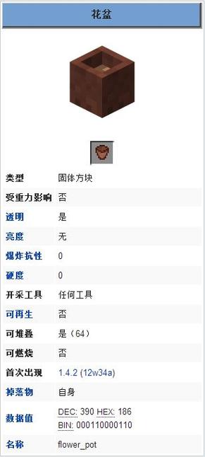 我的世界花盆怎么做