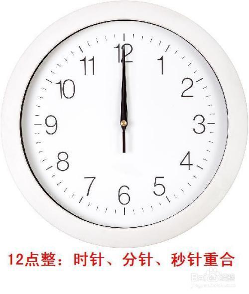 时针和分针重合是12时对吗