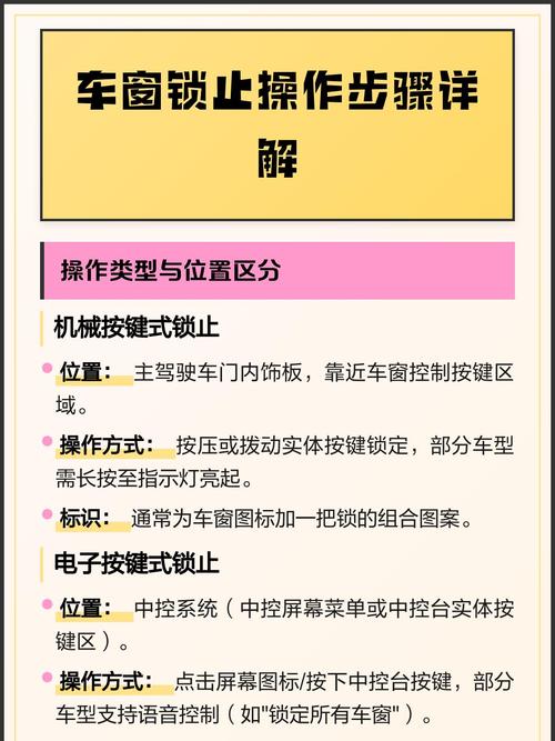 安全锁止功能请查阅用户手册