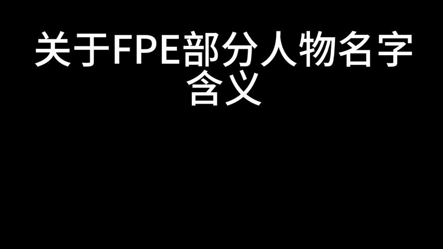 fpe是什么意思