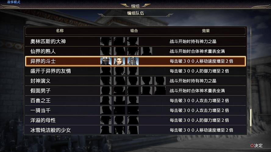 无双大蛇3终极版属性