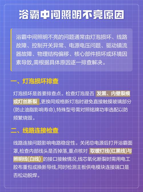 浴霸灯突然不亮了是什么原因