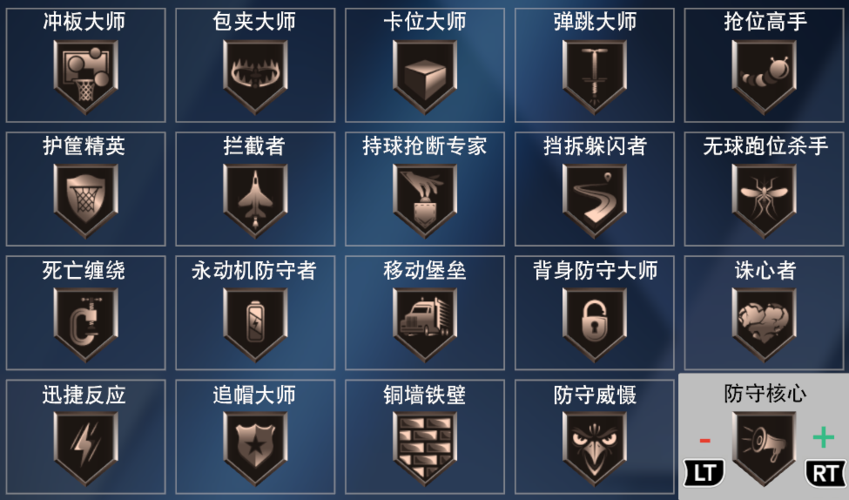 NBA2K20徽章