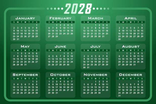 2028日历