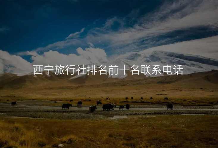 西宁旅行社排名前十名联系电话