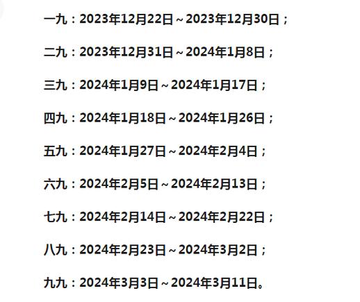 一九从哪个节气算起