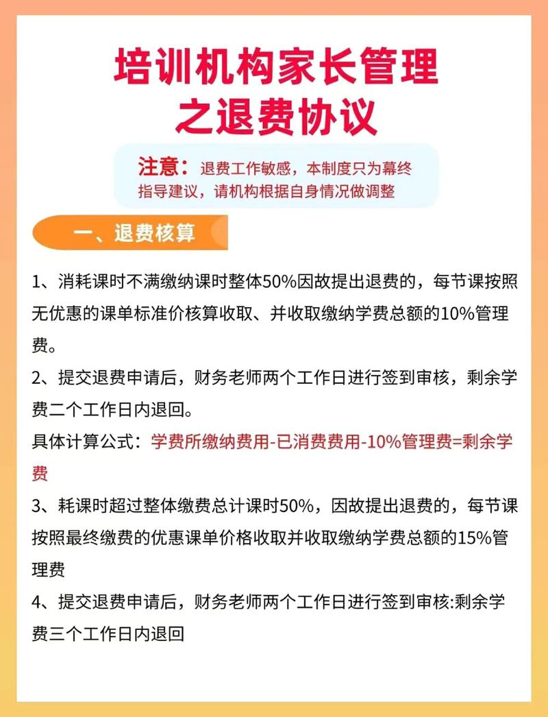 跆拳道馆退费制度
