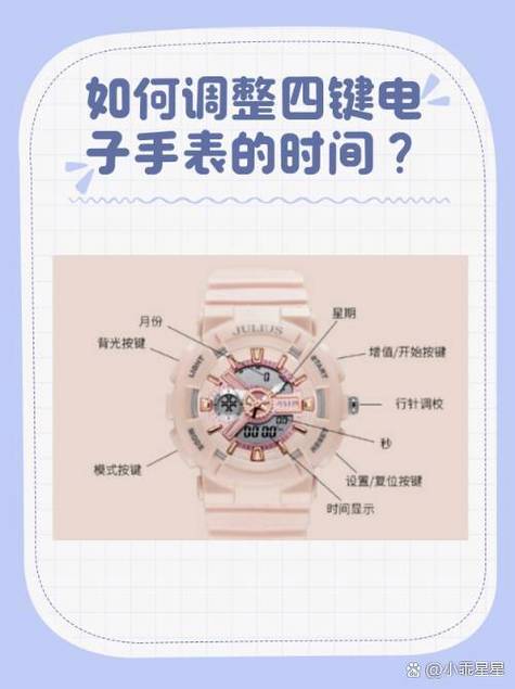 手表只有一个按钮怎么调时间