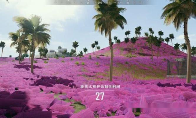 吃鸡里的草地怎么变成粉色