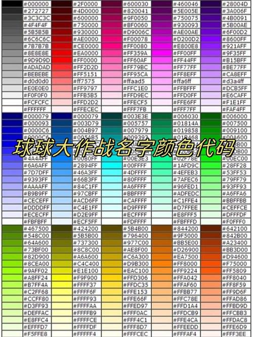 球球名字颜色复制