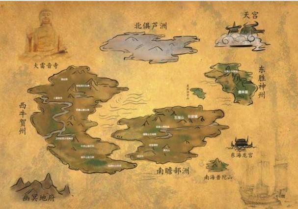 西游世界地图全图
