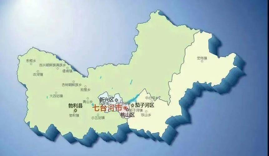 黑龙江七台河地图