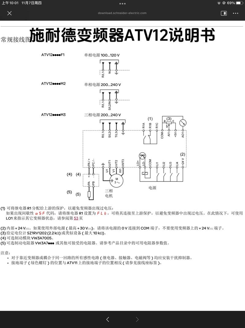 施耐德变频器怎么调速度图解