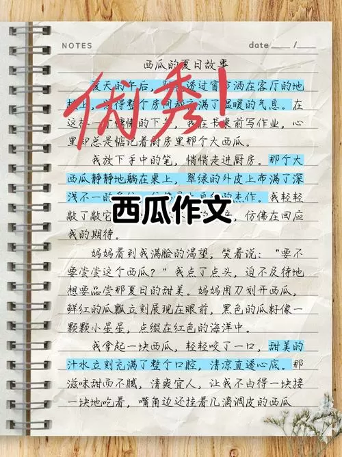 西瓜作文300字左右