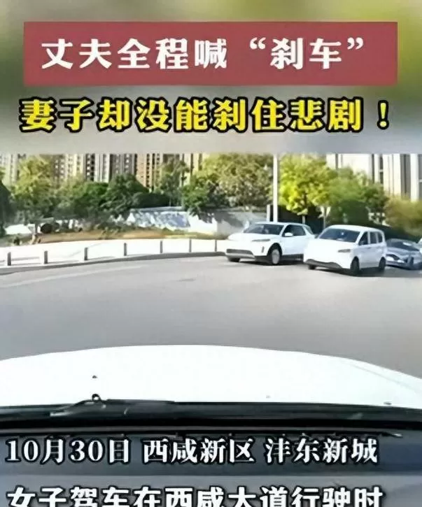 丈夫全程喊刹车妻子仍撞上人